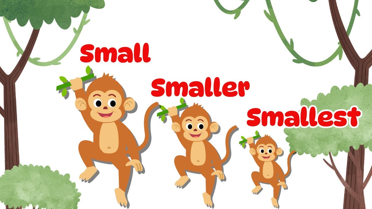 Small Smaller Smallest, Compare Sizes, Learn Sizes, Compare Sizes for Kindergarten, Comparison