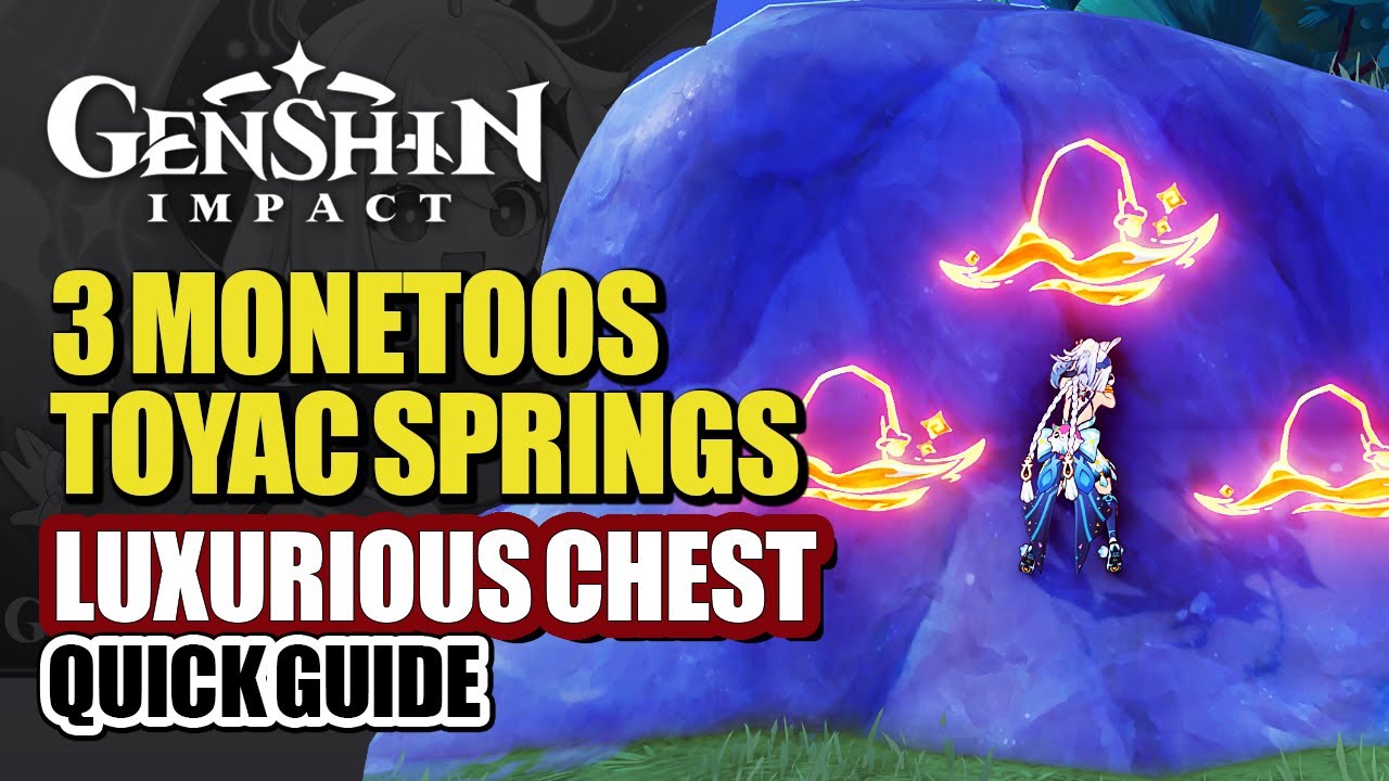 3 Monetoos (Natlan Seelies) At Toyac Springs Stone Wall Guide | Luxurious Chest | Genshin Impact 5.0