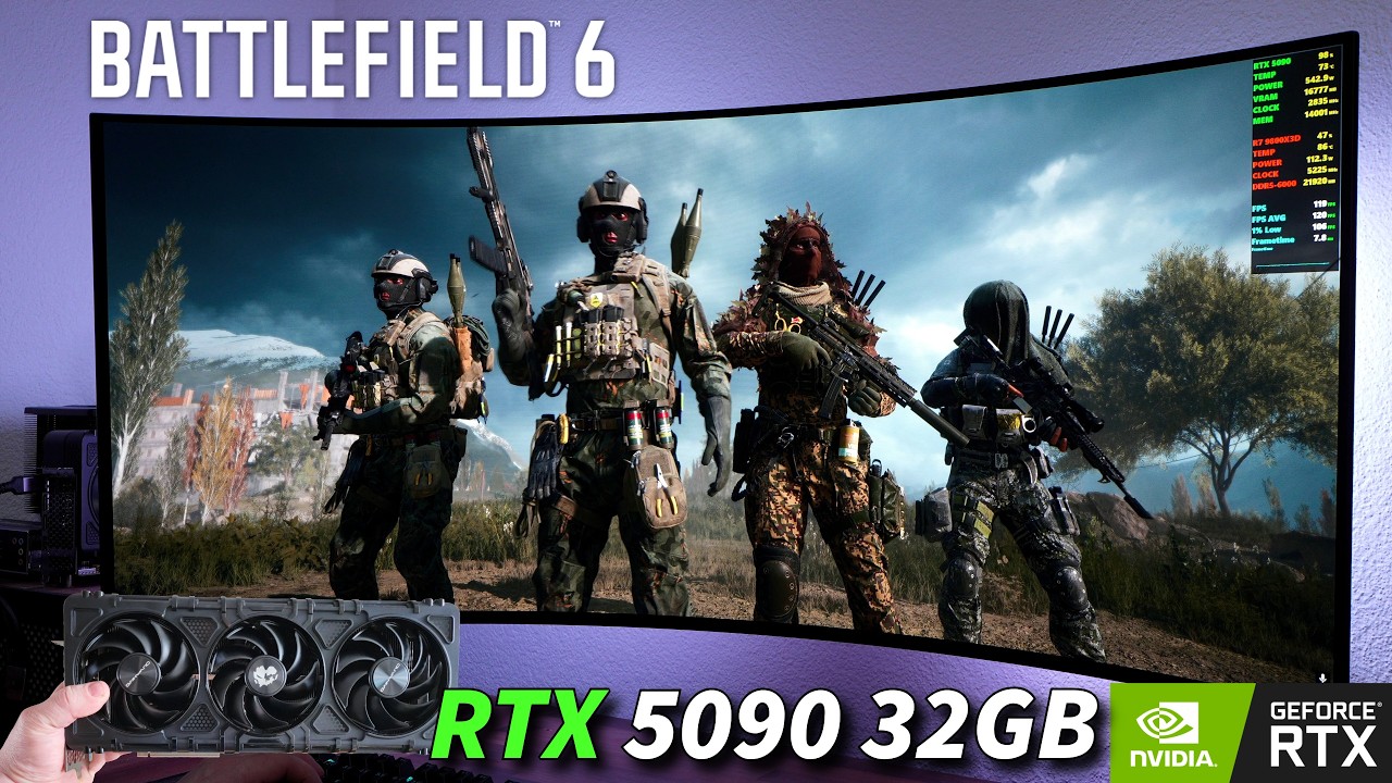 Battlefield 6 - RTX 5090 32GB - Ryzen 7 9800X3D | LG UltraGear 45