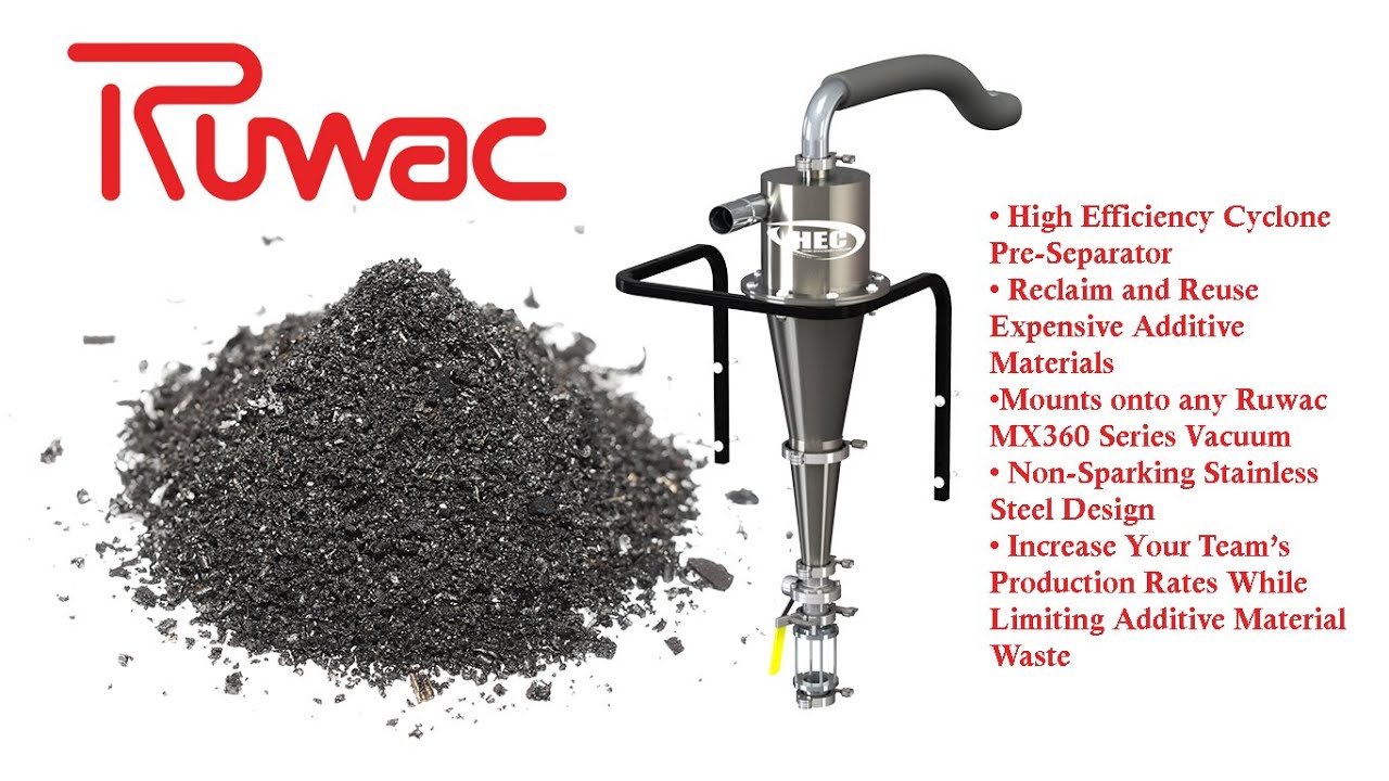Ruwac USA - Onboard Reclaim System for collection and reuse of metal powders