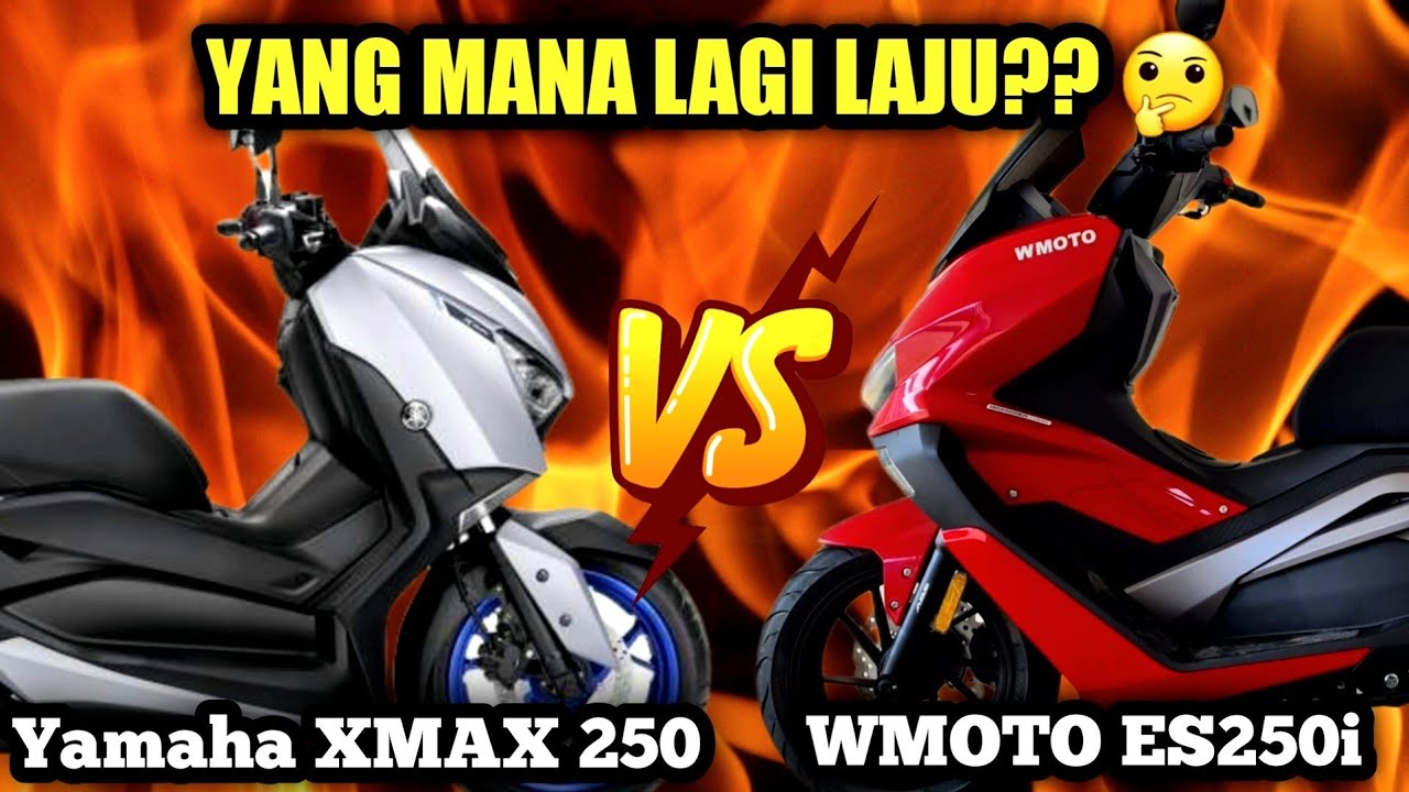 Yamaha XMAX 250 VS WMOTO ES250i TOP SPEED!