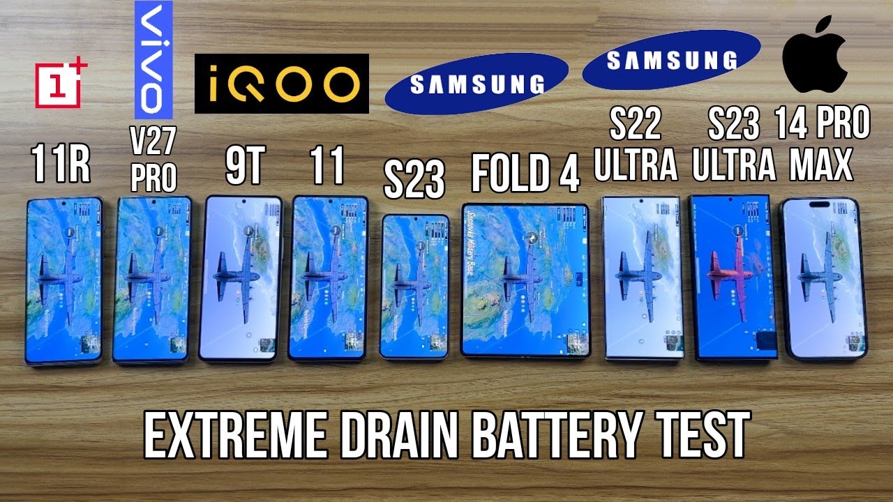 Samsung S23 / S23 Ultra / 14 Pro Max / iQOO 11 / 11R / V27 Pro / S22 Ultra - Extreme Battery Test🪫