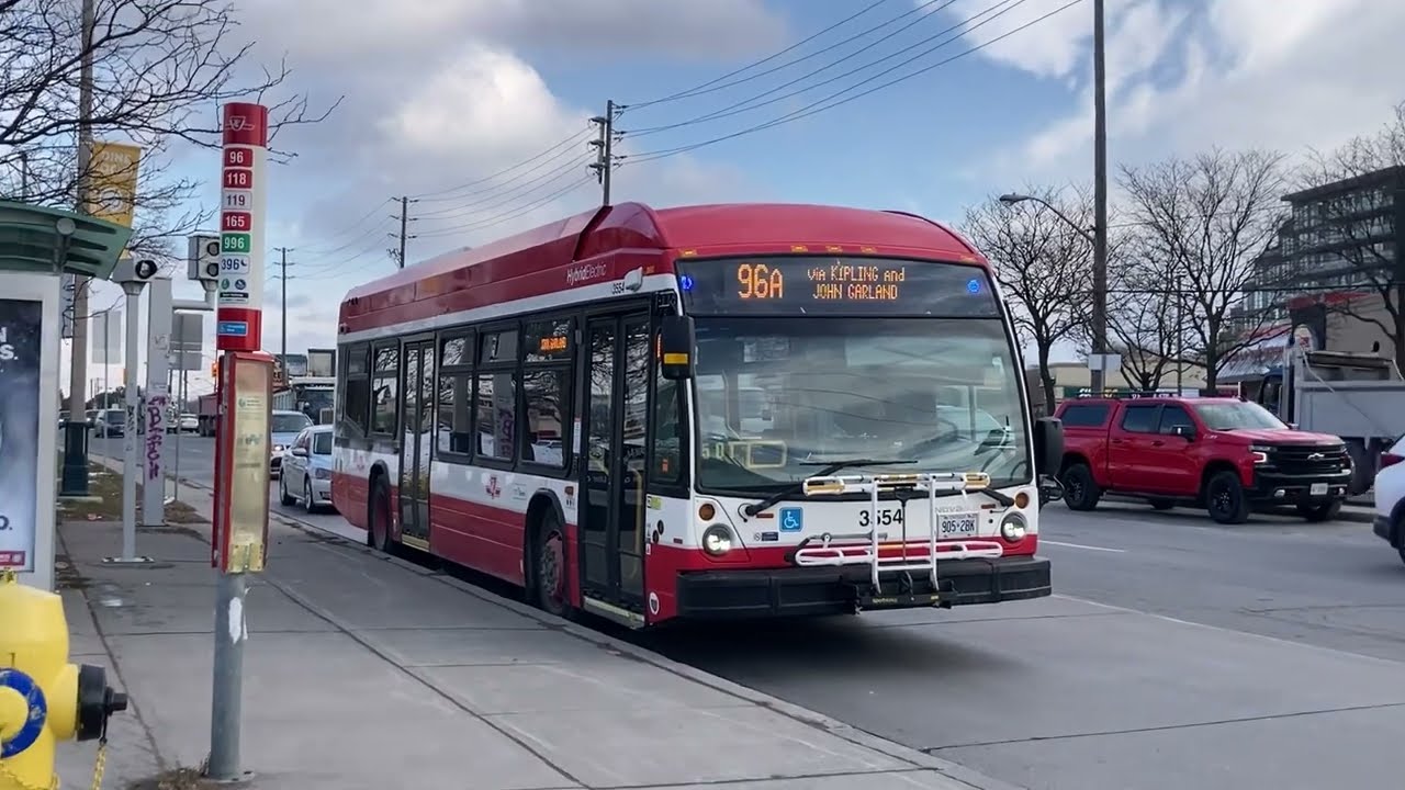 TTC Bus Action At Keele and Wilson 11/18/2022