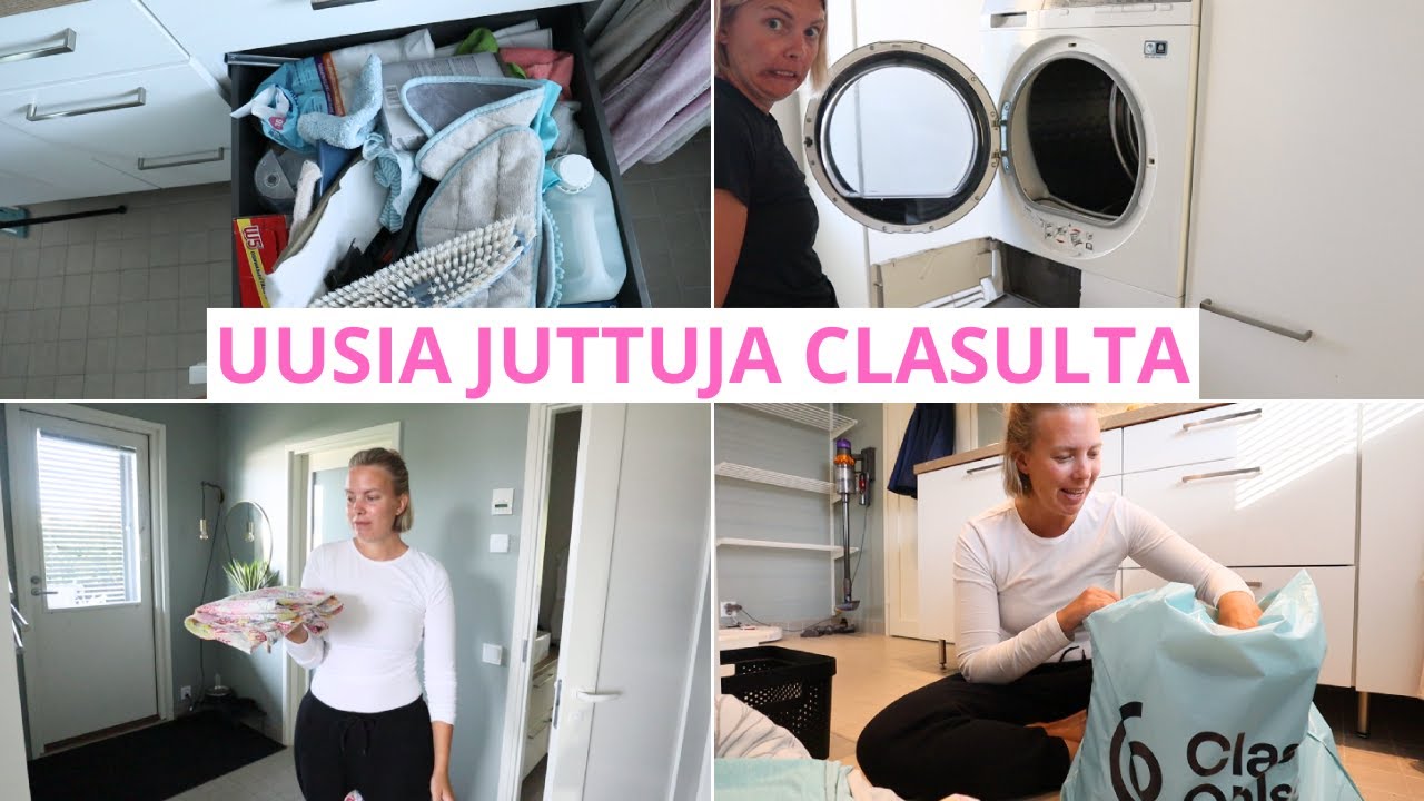 ✨JÄRJESTELEN JA SIIVOAN KOKO KODINHOITOHUONEEN✨ Clas Ohlson ostosten esittely