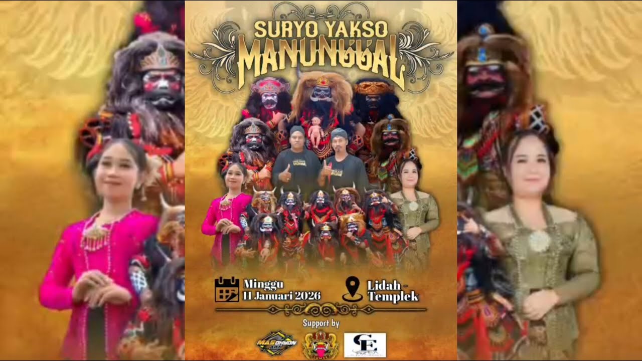 LIVE 🇲🇨 SENI JARANAN SURYO YAKSO MANUNGGAL FEAT CARLOS PRO AUDIO DI LIDAH GAMBIRAN