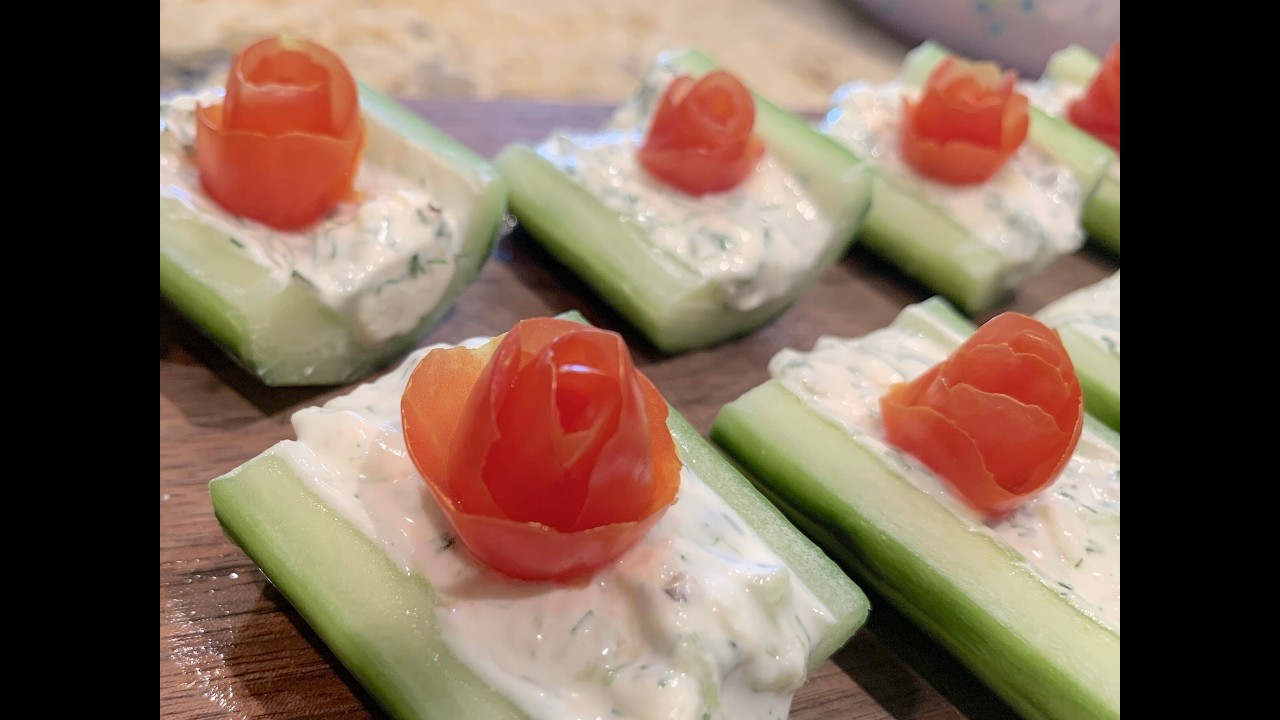 Saving this for summer -Cool Cucumber Boats you’ll love #easyrecipes  #recipe #food #cooking