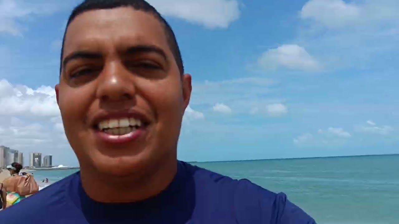 Praia de Fortaleza no Ceará contato com a terra
