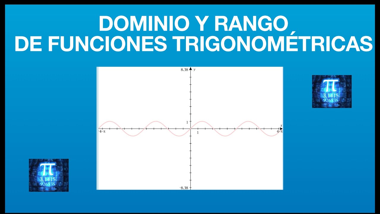 Dominio y Rango. Funciones Trigonométricas. Muy fácil