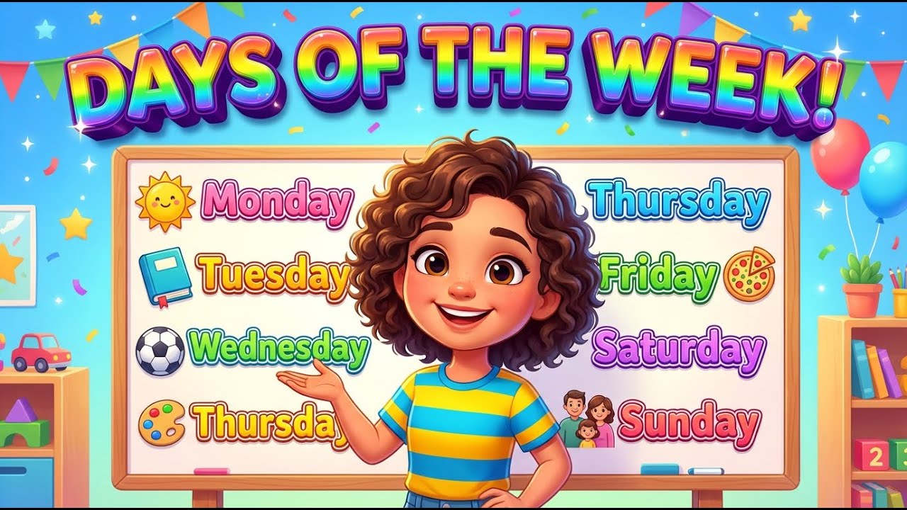 Days of the Week Song for Kids | Learn the 7 Days with Shan & Friends