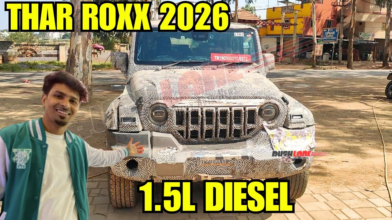 Thar Roxx New 1.5L Diesel Engine Testing Start, thar roxx facelift, thar roxx 2026