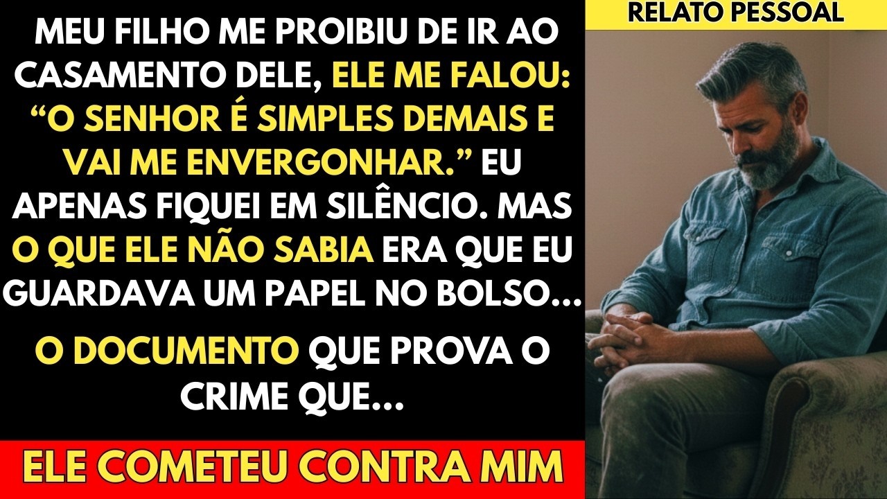 Perguntei do Casamento do Meu Filho… Ele Respondeu “O Senhor Não Precisa Ir ” Então…
