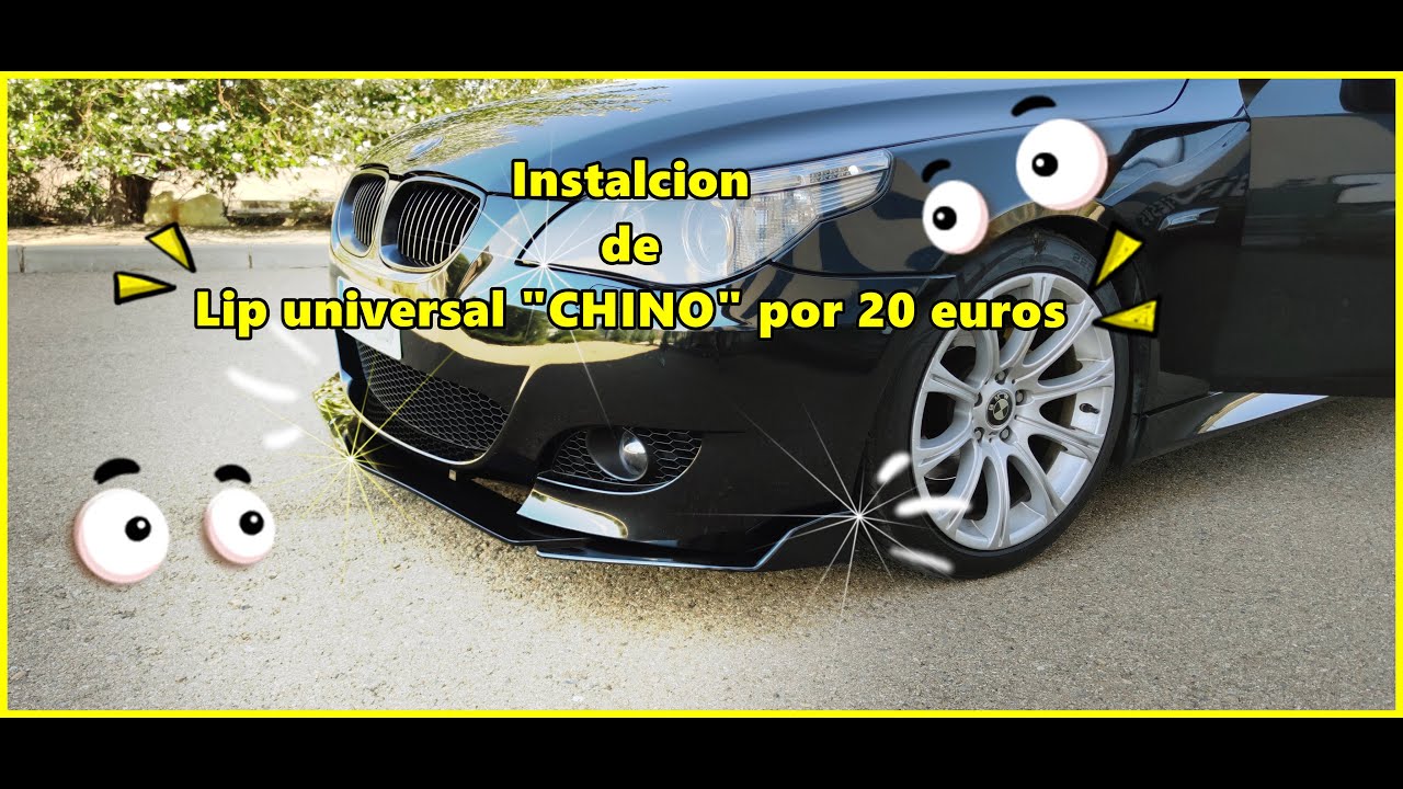 🛠🏁🚗Instalación de lip UNIVERSAL (chino) por 20€ en #bmw serie 5 E60 530d🚗🏁🛠