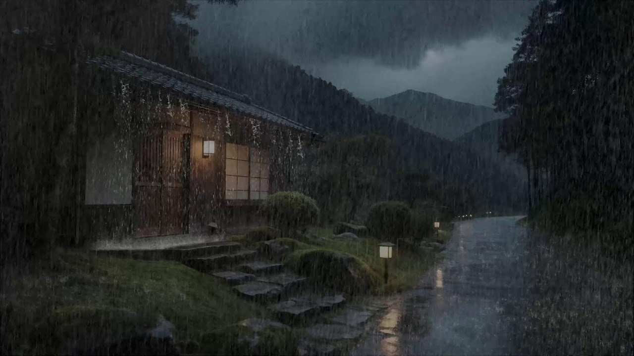 Breathe in Calm 🌧️ Rainfall Over Wooden Roof for Deep Sleep and Emotional Peace 🌿