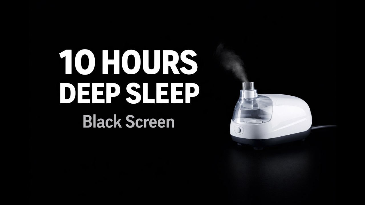 Nebulizer White Noise | 10 Hours for Deep Sleep & Baby Sleep | Black Screen
