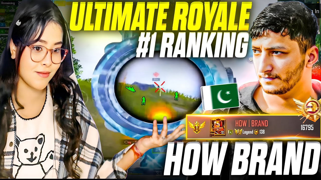 RANK #1 IN ULTIMATE ROYALE @HOW BRAND THE REAL CLASSIC HACKER OF PAKISTAN | REACTION