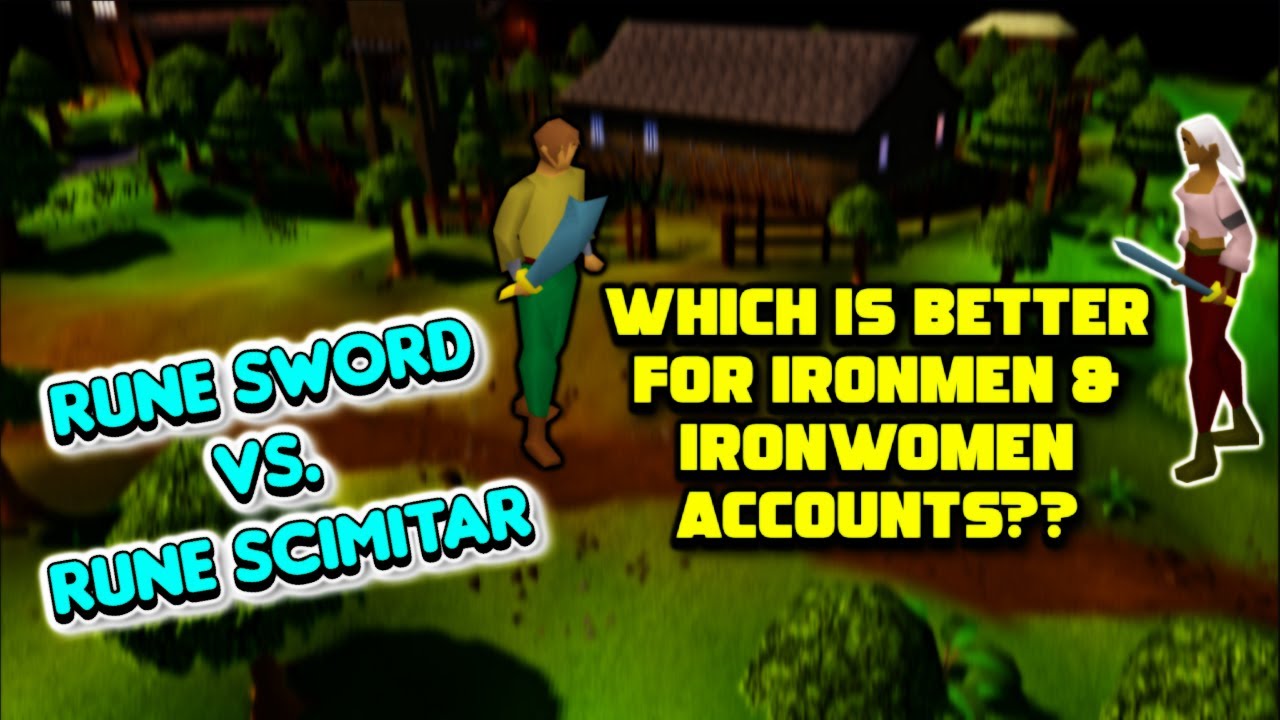 [osrs]Rune Sword vs RUNE SCIMITAR using 2 SIMPLE TESTs (you won't believe the results!!)