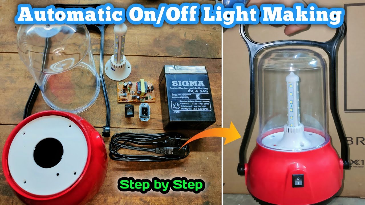 Automatic On Off Light | How to make Emergency Light in Hindi | ElectroWork