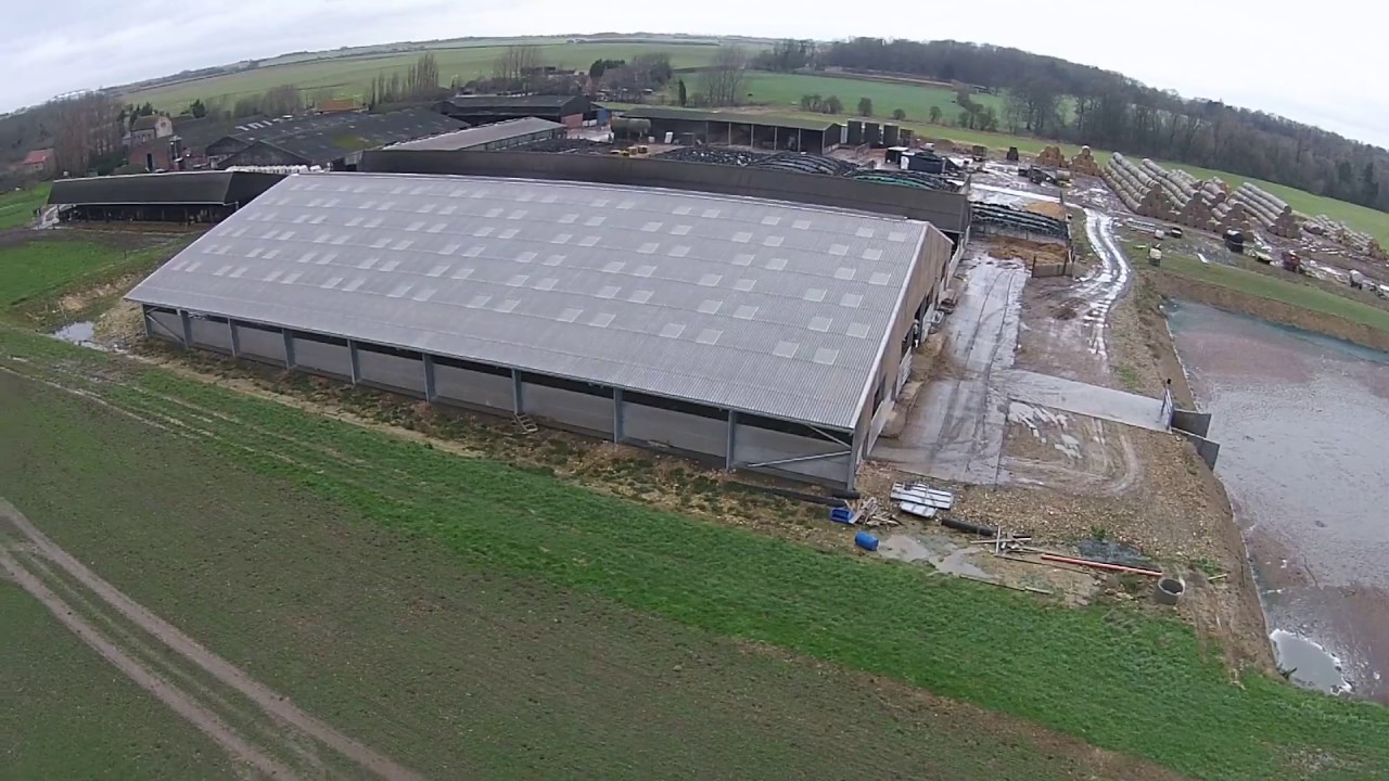 A brand new cubicle building for a large dairy herd in Lincolnshire, UK