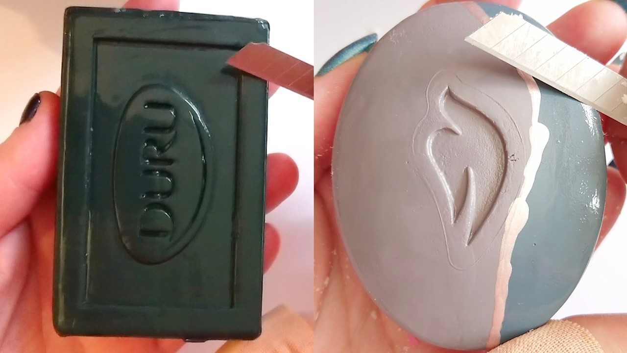 Soap Carving ASMR Relaxing Sounds no talking Satisfying ASMR Video