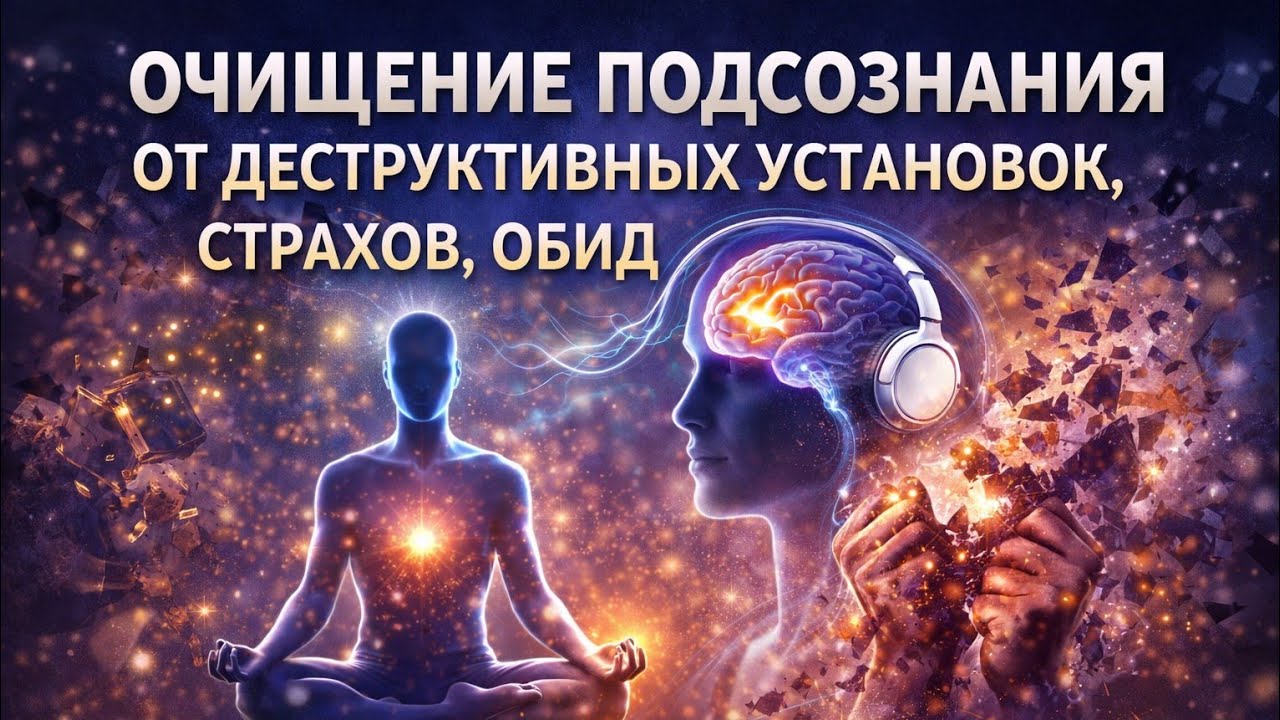 ОЧИЩЕНИЕ ПОДСОЗНАНИЯ ОТ ДЕСТРУКТИВНЫХ УСТАНОВОК, СТРАХОВ, ОБИД (САБЛИМИНАЛ)
