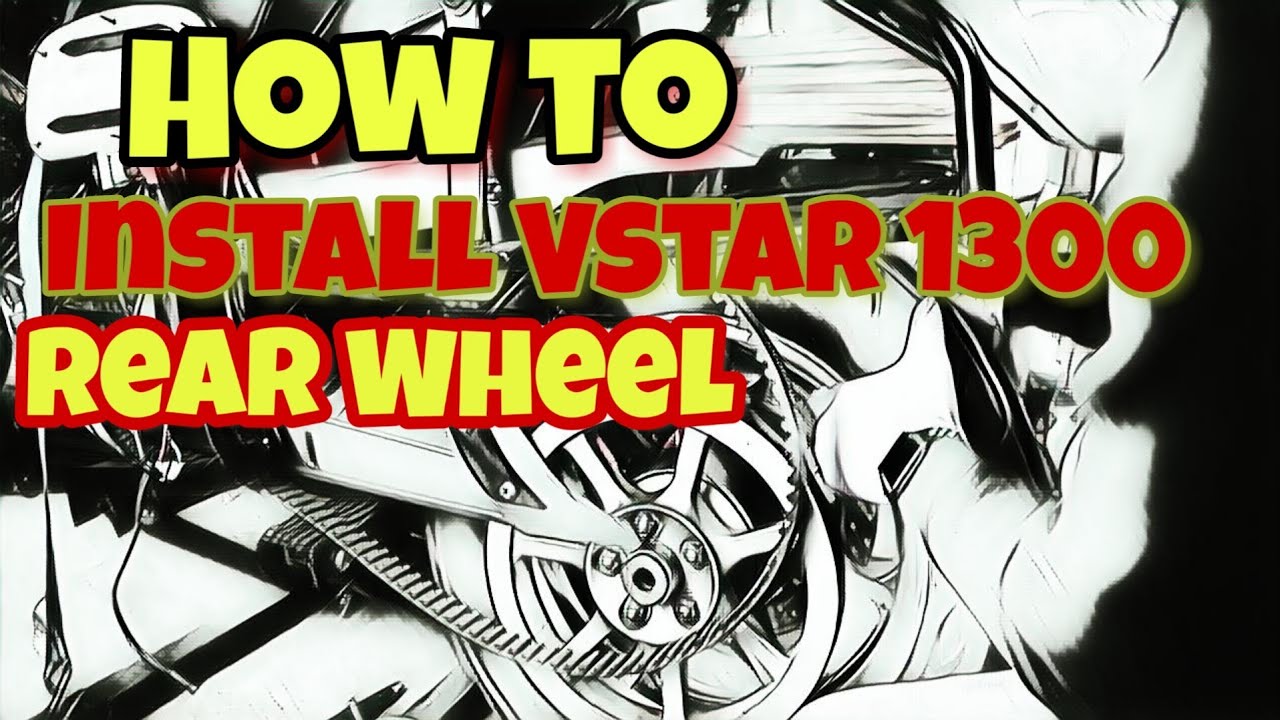 How to Install the rear wheel on the Vstar 1300