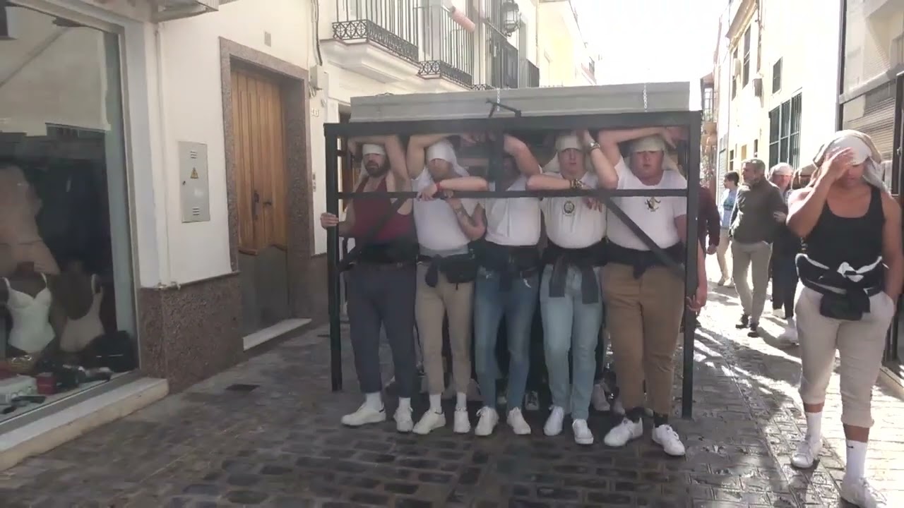 l/2 Ensayo cuadrilla de costaleros paso Virgen de la Paz.. Morón 2024