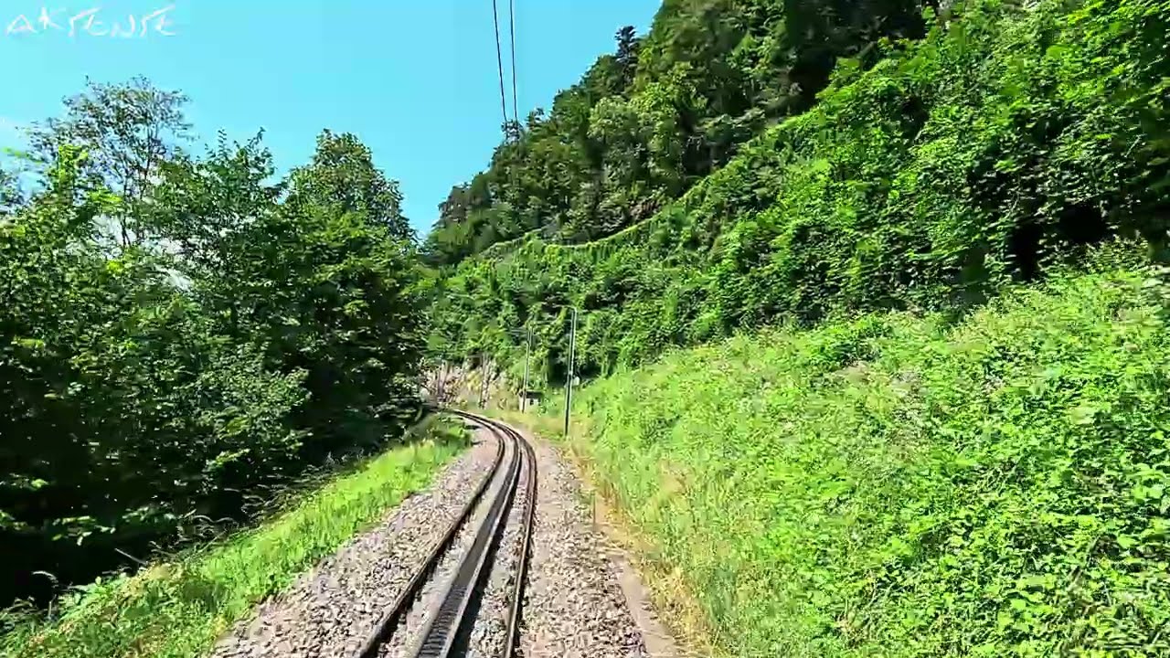 4K Cab view Luzern - Interlaken Express Train Switzerland | Meiringen to Giswil | 4K 60fps HDR ride