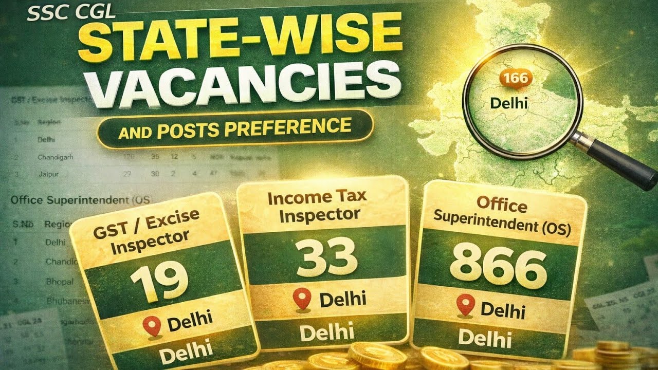 SSC CGL POST PREFERENCE+ STATE WISE VACANCIES | GS FOR NTPC + CHL|INSIGHT BY UPSC CAPF INTERVIEWE 