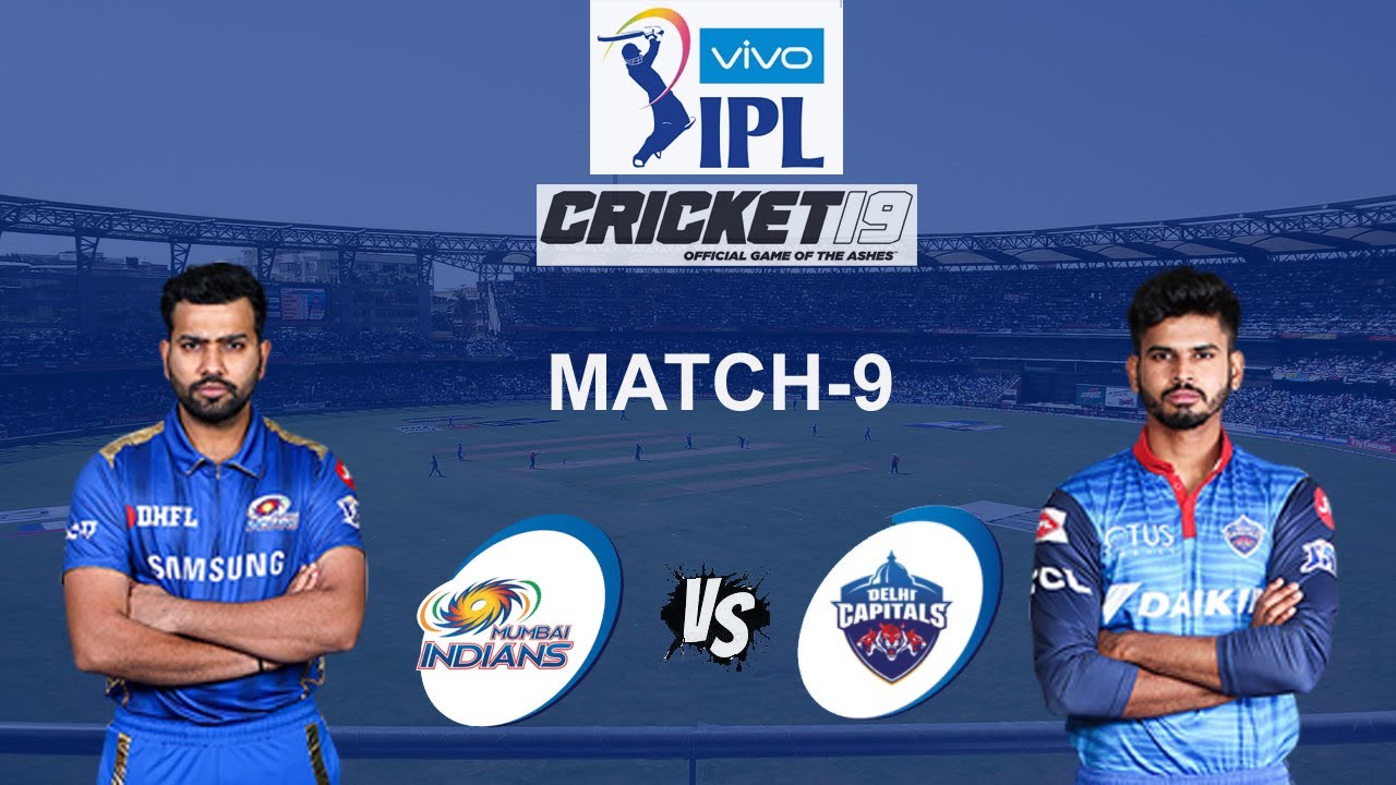 Mumbai Indians Vs Delhi Capitals - Match 9 IPL 2020 - T20 Wankhede Stadium