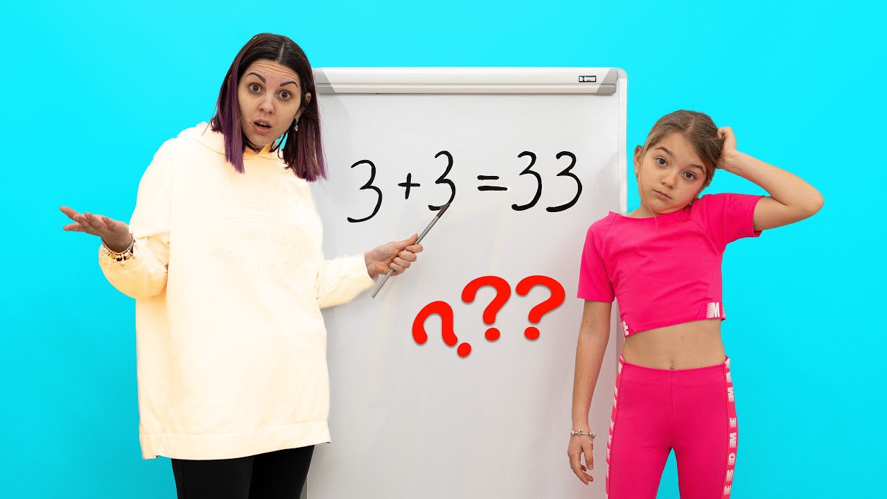 AMELI NON PUO RISOLVERE PROBLEMA 3+3=33? MAMMA HA FATO LA MATEMATICA IN CASA!