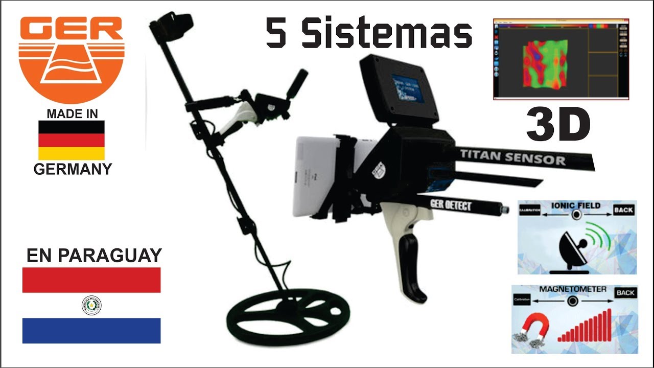 Titan Ger 1000 - Mas Potente Detector de Tesoro Larga Distancia