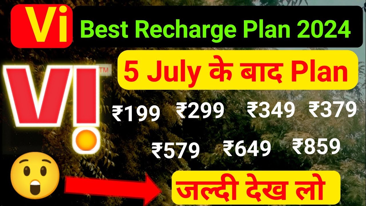 Vi Sim best Recharge Plan 2024. me  // Vi ka Recharge Plan list // jaldi se dhekho..