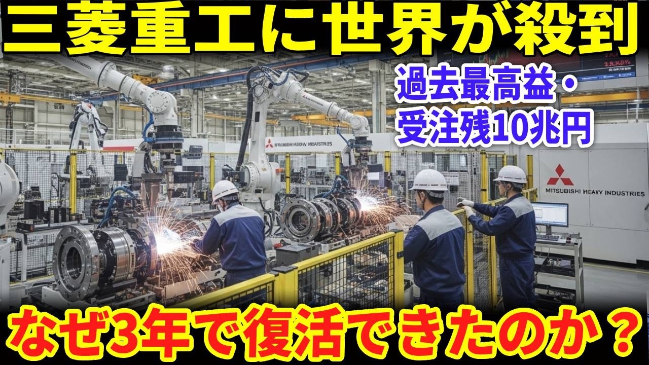 【逆転】三菱重工に世界が殺到…1兆円の大失敗から受注残10兆円へ。なぜ3年で復活できたのか？