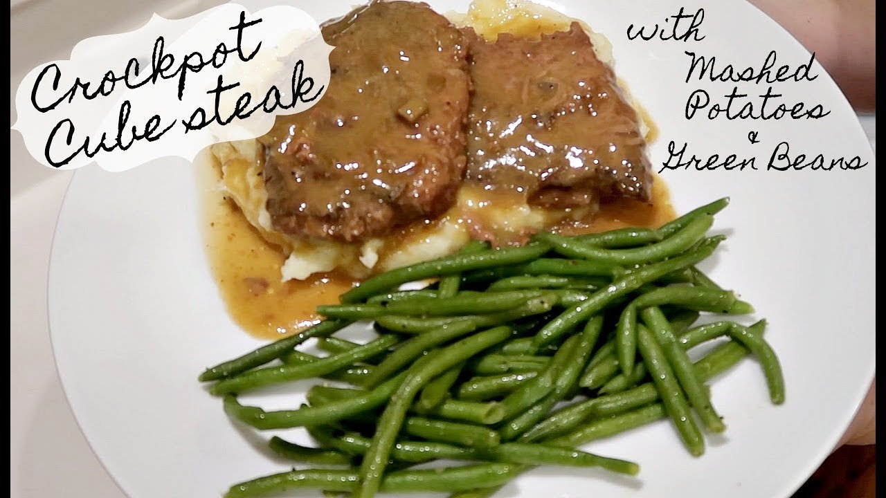 Crockpot Cube Steak | Easy Dinner Idea