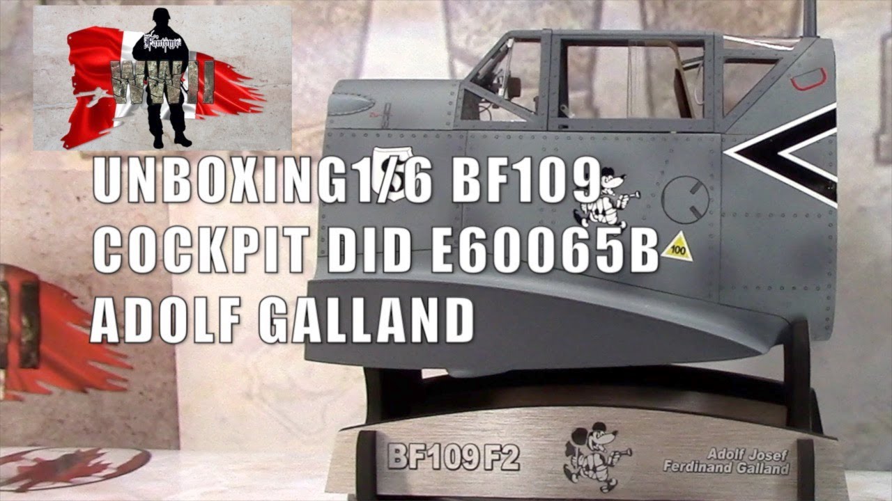 UNBOXING 1/6 BF109 COCKPIT (DID E60065B) ADOLF GALLAND COLLECTOR'S EDITION.