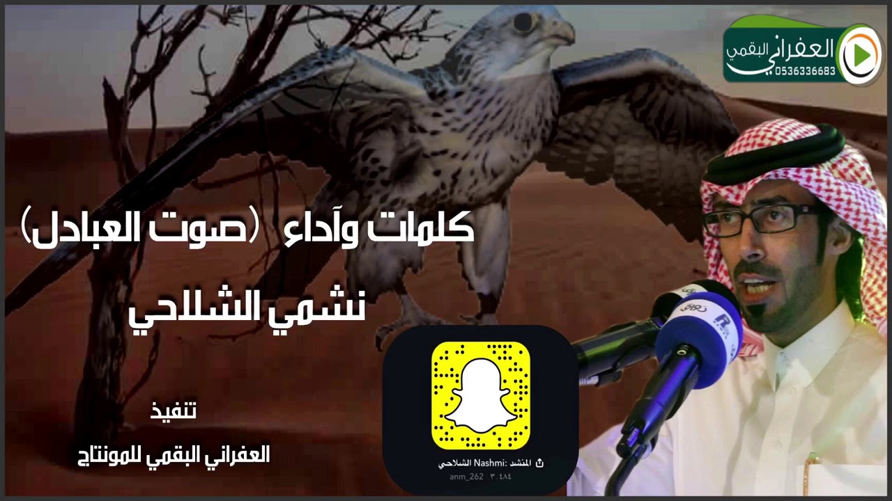 شيلة لطير صقار وللخيل خيال كلمات واداء صوت العبادل نشمي الشلاحي