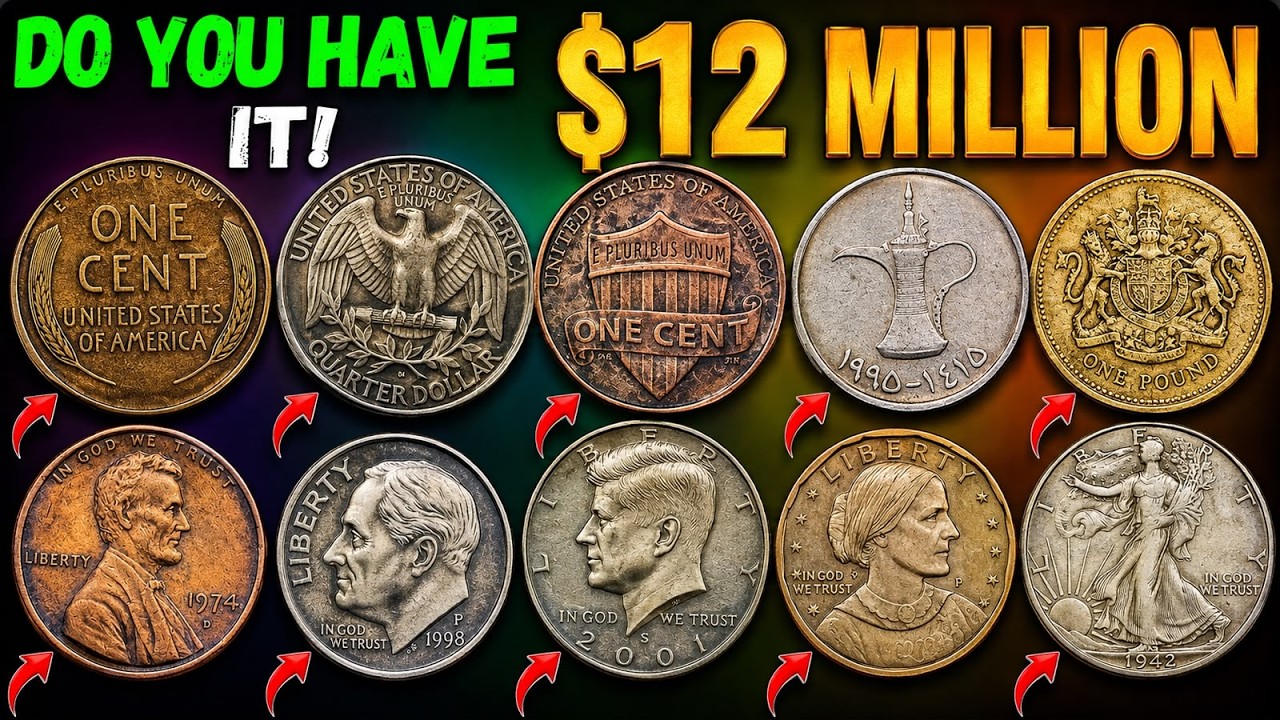 DO YOU HAVE IT? 10 Rare Coins That Could Be Worth $12 MILLION!
