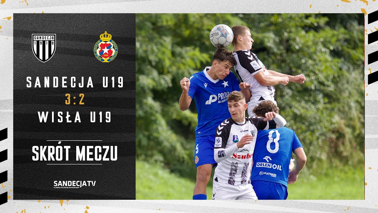 CLJ U19: Sandecja Nowy Sącz - Wisła Kraków 3:2 (2:0), skrót meczu