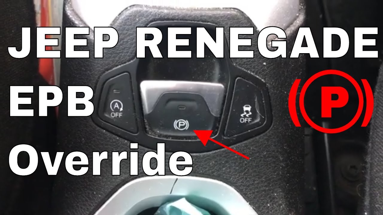 Jeep Renegade EPB Override Service Mode Mainanence Electric Park Brake Override Emergency Brake Off