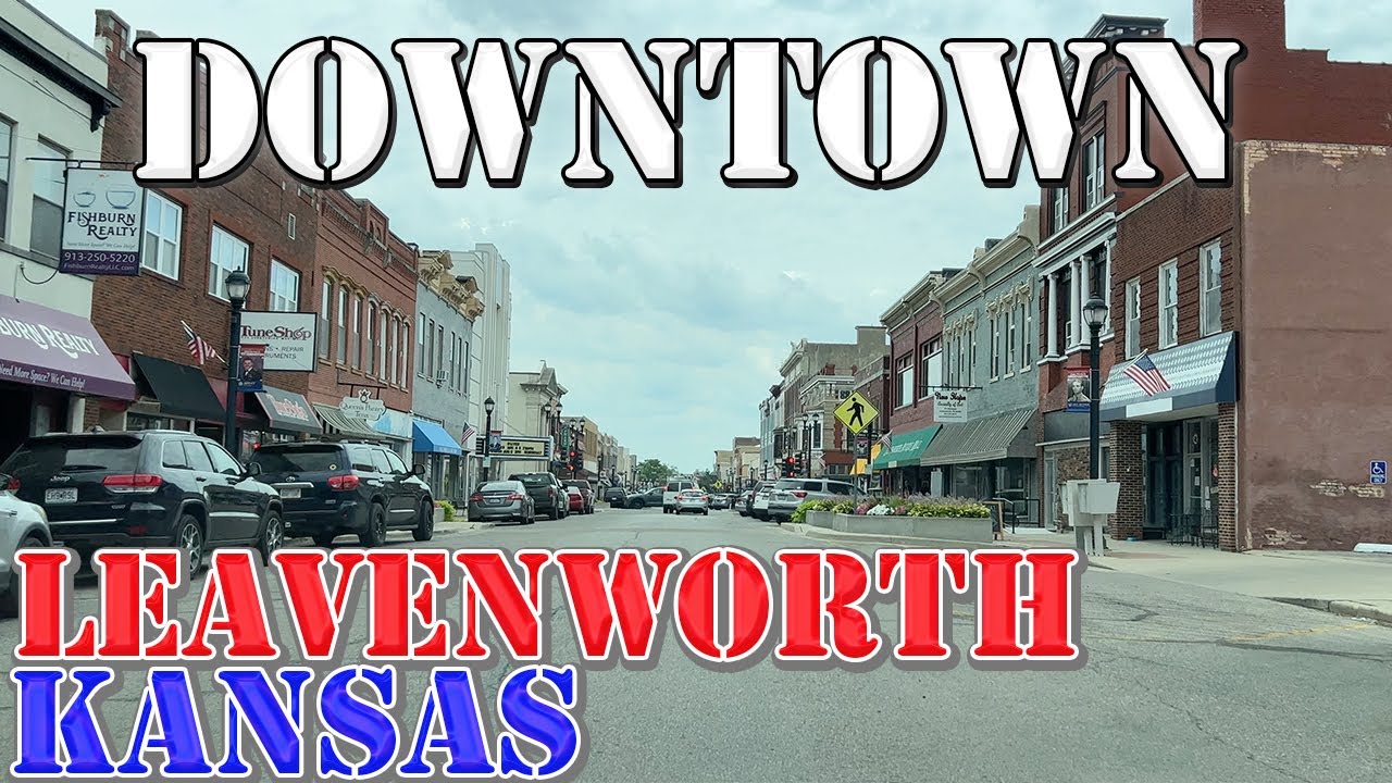Leavenworth - Kansas - 4K Downtown Drive