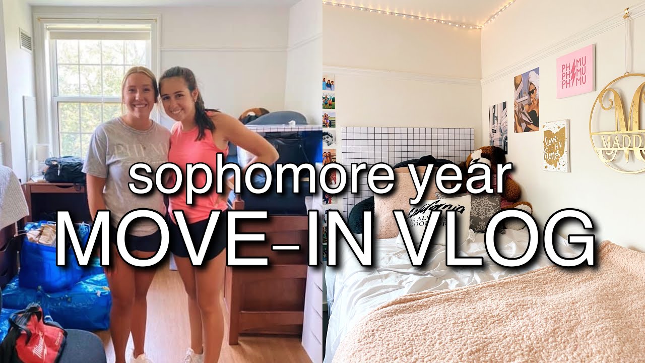 COLLEGE MOVE-IN VLOG MIAMI UNIVERSITY + ROOM TOUR | Sophomore Year in the Sorority Dorms