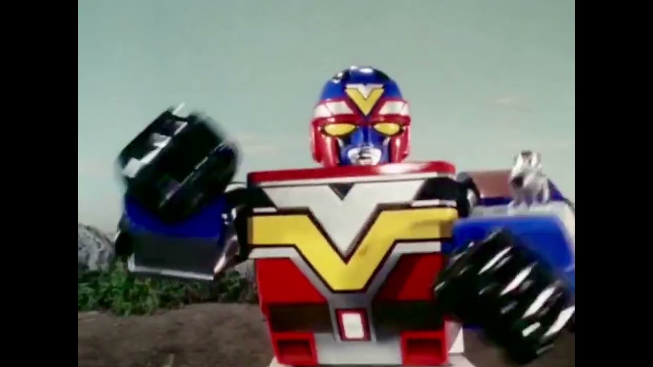 Gollin 7: Giant Galactic Wolf Aliens Ookamirugin Fights Fiverobo Part 3