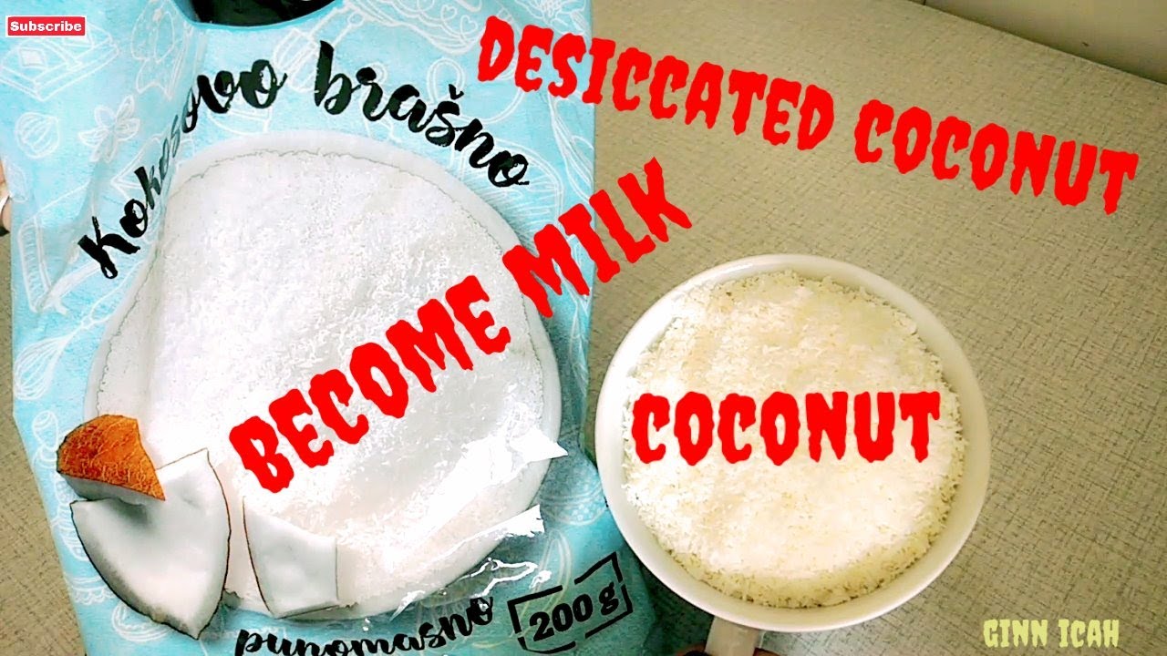 How to make coconut milk using desiccated coconut #ginn #icah