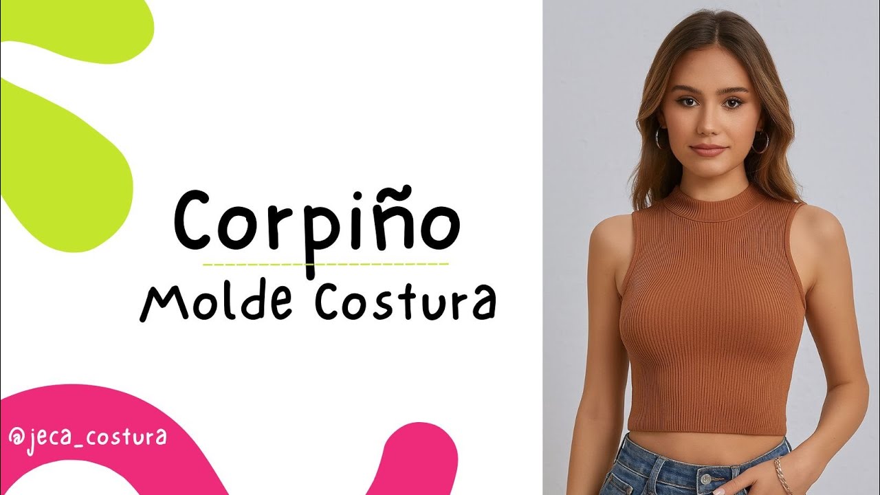 CORPIÑO molde costura paso a paso