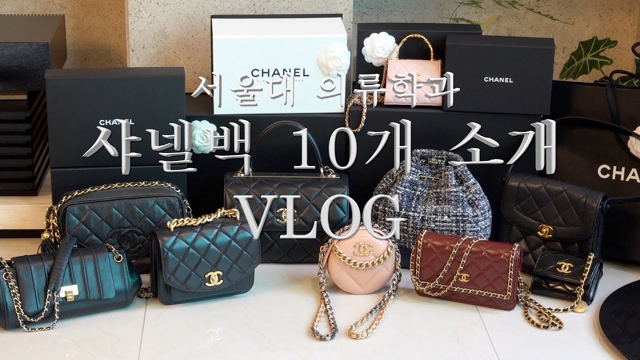 [Vlog] 서울대 의류학과 | 샤넬가방 10개 소개 | 잘안드는 샤넬백 60만원으로 새로운 백으로 교환하기 | 대학생브이로그