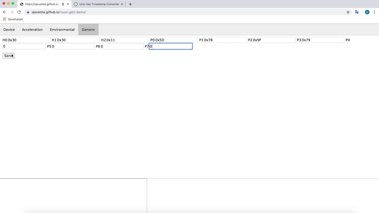 Ruuvi temperature logging