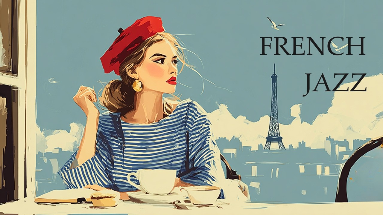 Parisian Café Elegance ☕ Soft Jazz & Coffee Shop Ambience for Focus and Productivity