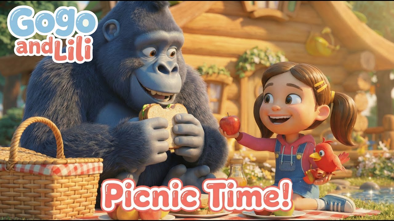 Gogo and Lili Go on a Picnic! 🧺🌳 Funny Hide and Seek Adventure