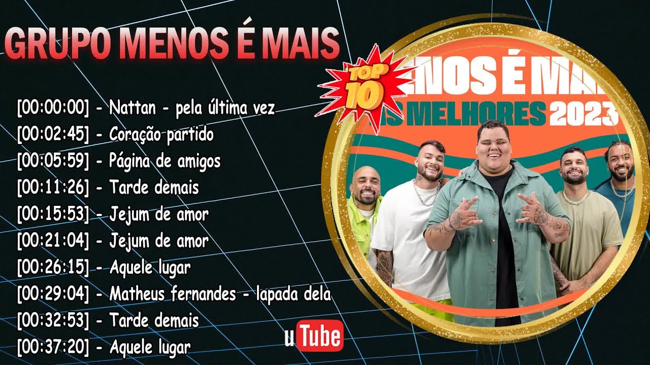 Melhores Pagodes Menos &Eacute; Mais 💿 Samba Ao Vivo 2025 &ndash; Sucessos Que Voc&ecirc; Vai Amar