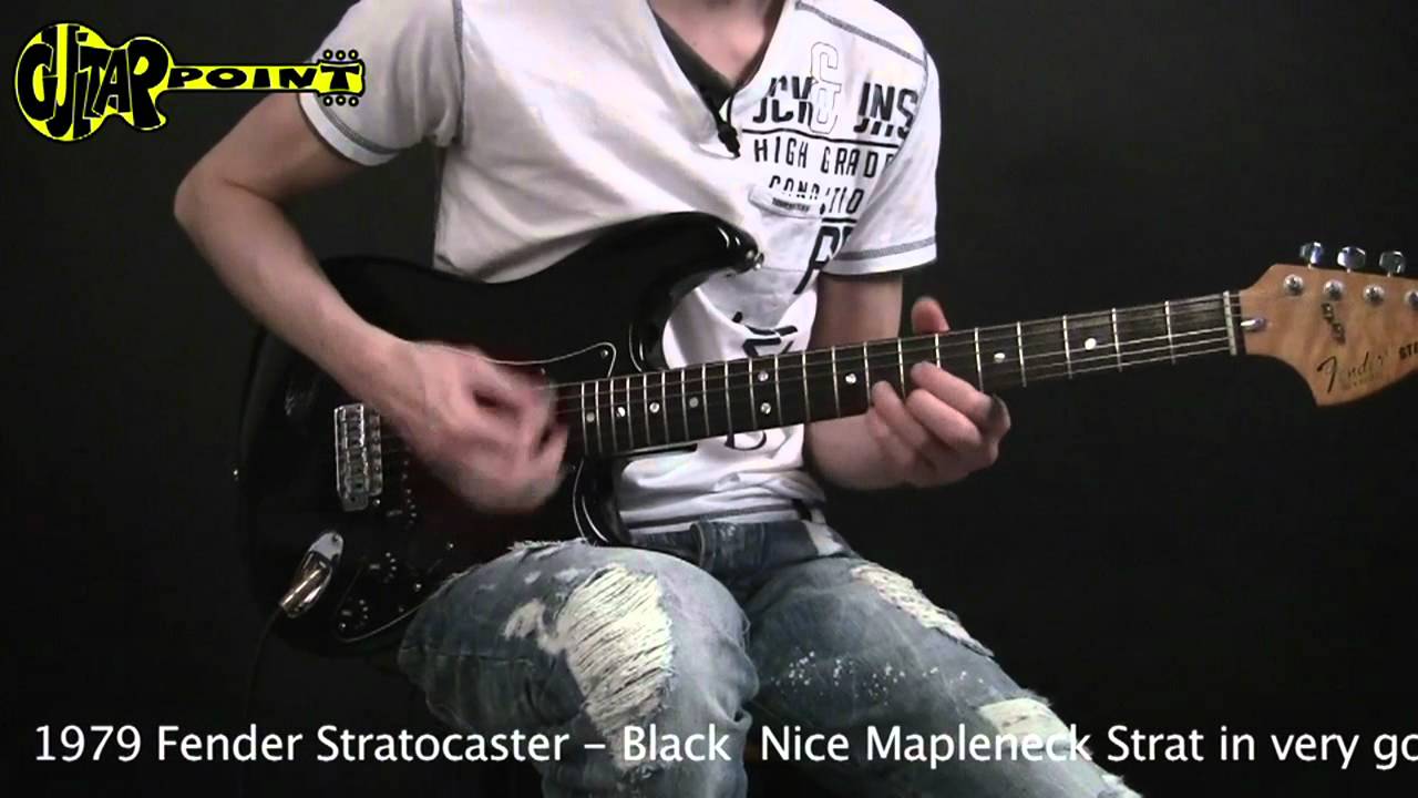1979 Fender Stratocaster Black / GuitarPoint Vintage
